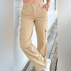 Judy Blue garment dyed Cargo Jeans